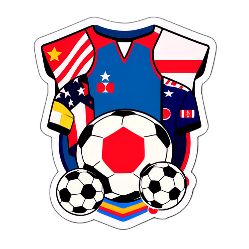 Rekaan Stiker Nostalgia Gear Bola Sepak Vintage
