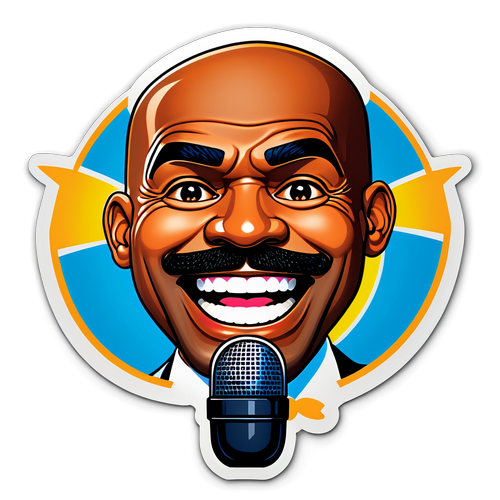 Tabasamu la Steve Harvey: Sticker Inayochochea Furaha na Ucheshi Kweli!