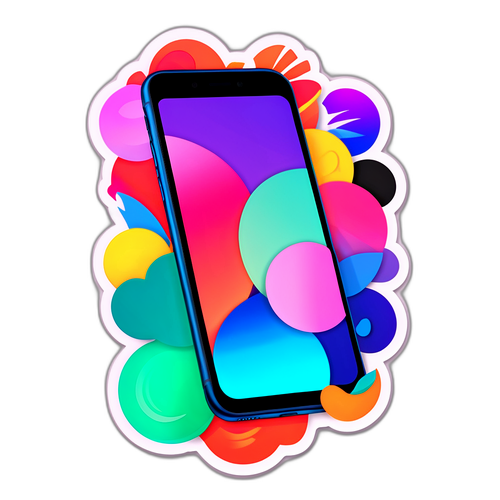 Vibrant iPhone 17 Sticker