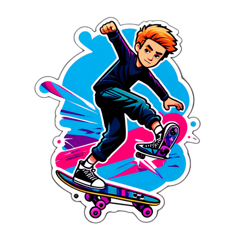 Stylová samolepka s Lukem Littlerem v akci