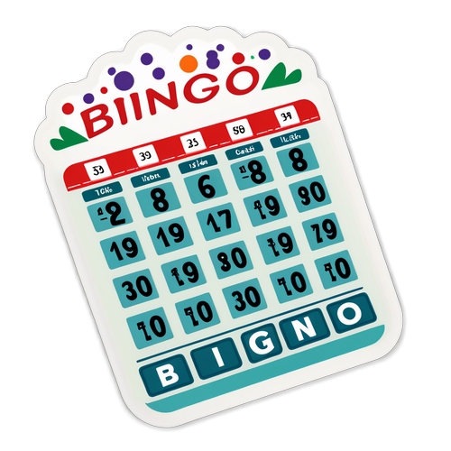 Bingo Biljett Festlig Atmosfär