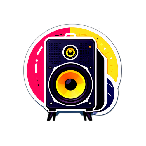 スピーカーのイラストデザイン