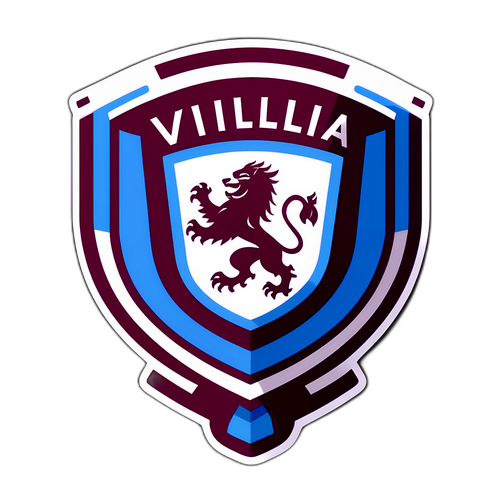 Aston Villa'nin Kırmızı-Mavi Renkleri ve Soyut Desenler
