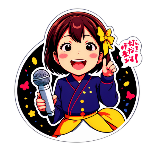 陽気なステージでの表現