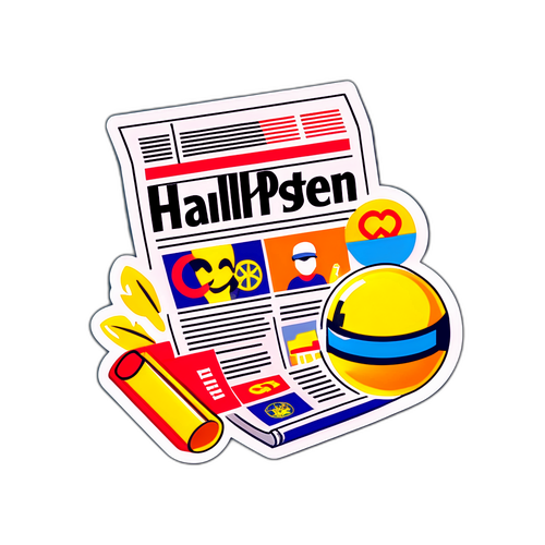Sticker som firar Hallandsposten