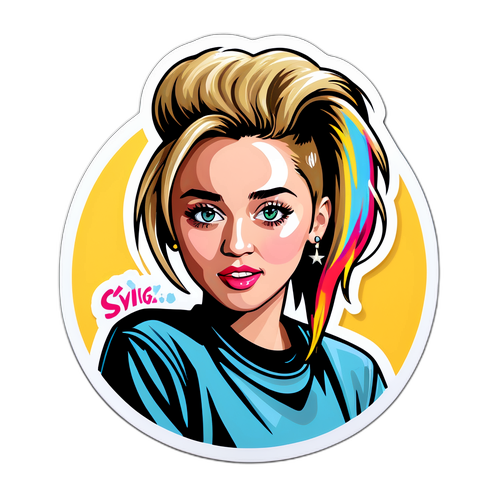 Miley Cyrus Stílusú Matrica