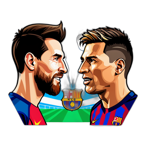 Messi i Ronaldo na boisku w stylu Hollywood