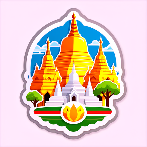 Sticker Budaya Myanmar