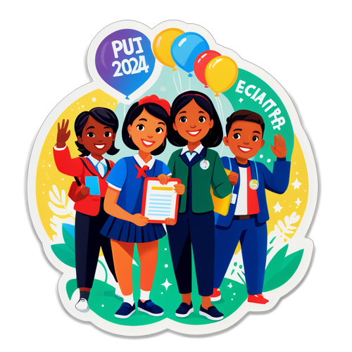 Stiker Perayaan HUT PGRI 2024