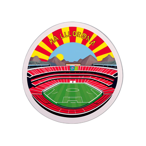 Sticker ng Maliwanag na Araw sa Labanan ng Mallorca vs Barcelona