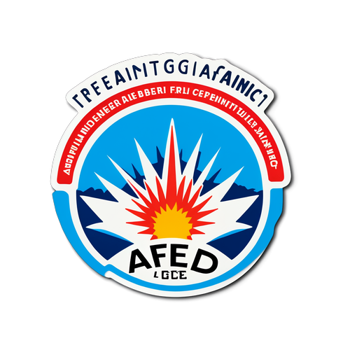 Sticker AfD z logo i hasłem