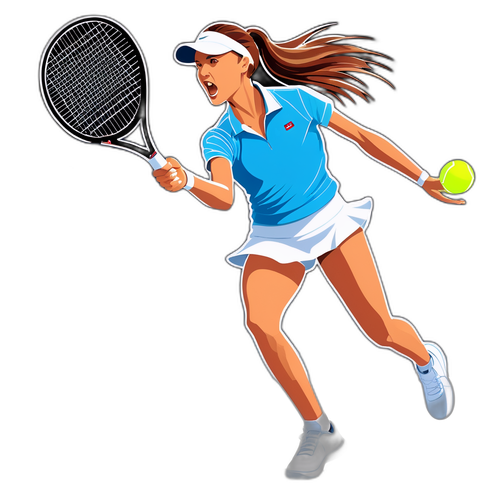 Sticker ni Iga Świątek sa Tennis