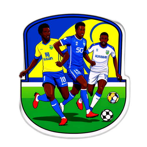 สติกเกอร์ธีมฟุตบอล Ulsan Hyundai และ Mamelodi Sundowns
