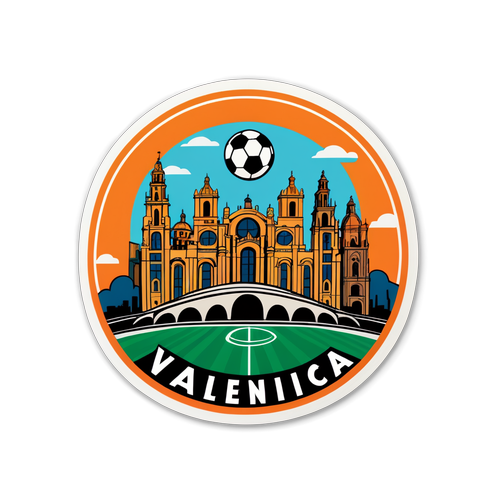 Sticker artístico de la ciudad de Valencia