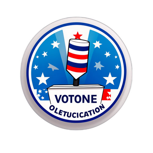 Diseño de sticker que fomenta la participación electoral en Chubut