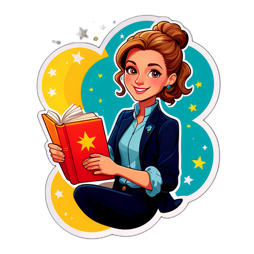 Sticker van Delphine Lecompte