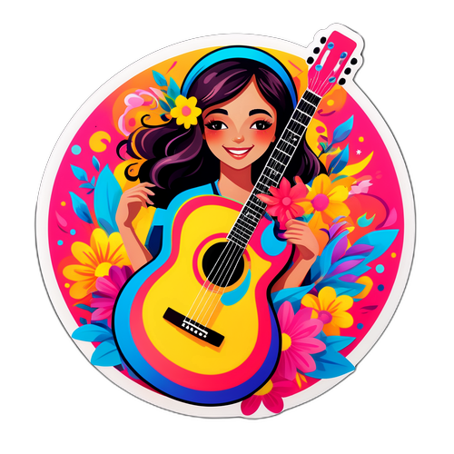 Яскравий музичний стікер для Ніки Еґадзе