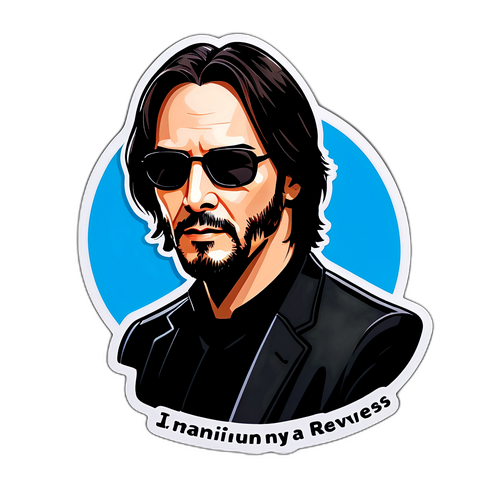 Autocolant inspirat de Keanu Reeves