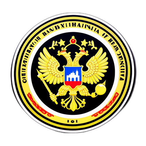 Наклейка с графическим изображением Центрального банка России