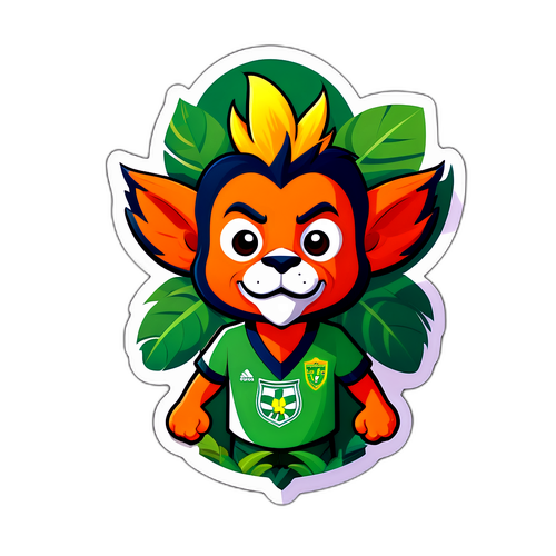 Sticker do Mascote do Cuiabá em Estilo Caricatura