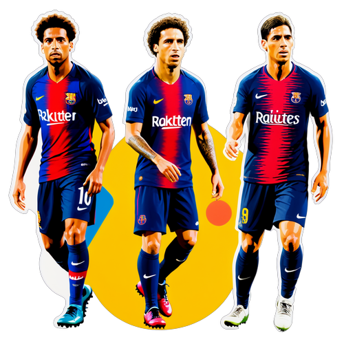 Sticker Bóng Đá: Barca vs PSG - Huyền Thoại Sân Cỏ