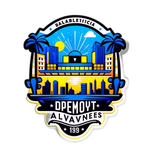 Dramatisk kveldsone i en levende by