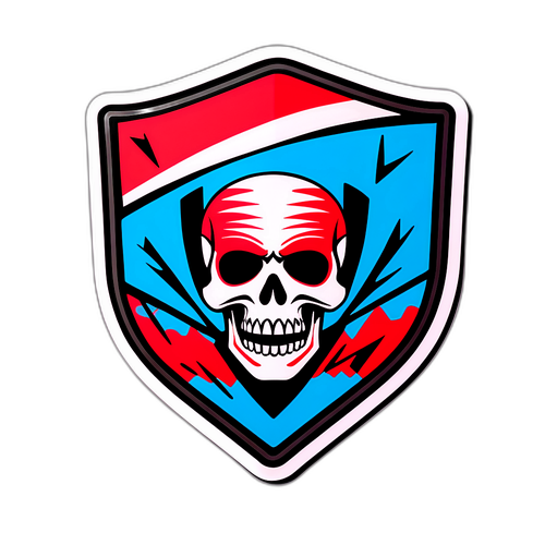 Escudo de River Plate en graffiti urbano