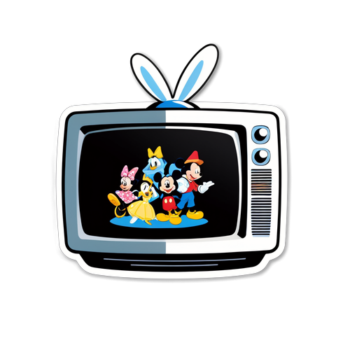 Disney Plus TV Sticker