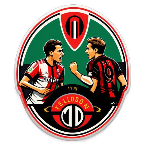 Design Grafic al unui Meci Istoric între Milan și Feyenoord