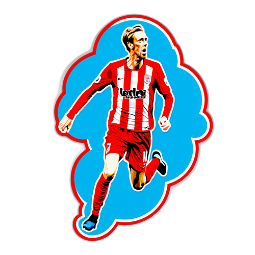 Aufkleber von Peter Crouch im hohen Kopfball