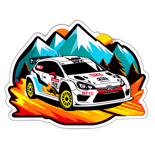 WRC-autot kilpailemassa vaarallisilla vuoristoteillä