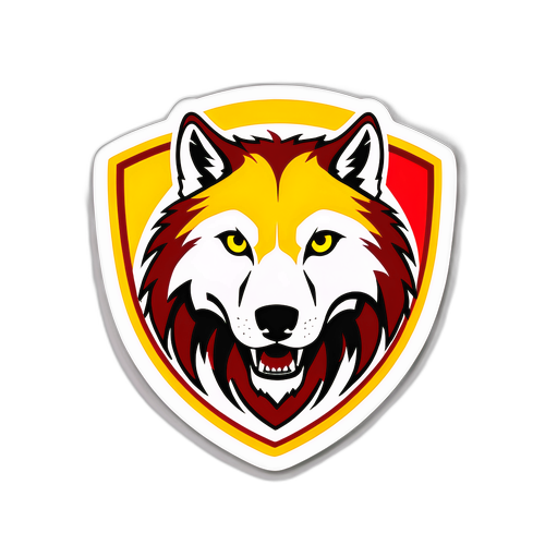 Sticker ya emblemu ya AS Roma