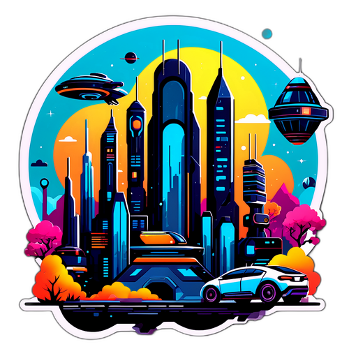 未来城市科幻场景