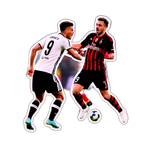 Actionfyldt øjeblik fra Udinese vs. Milan