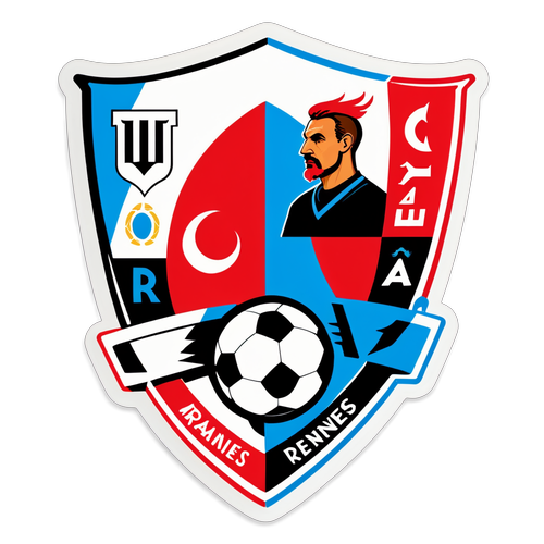 Pelekat Pertandingan Marseille vs Rennes