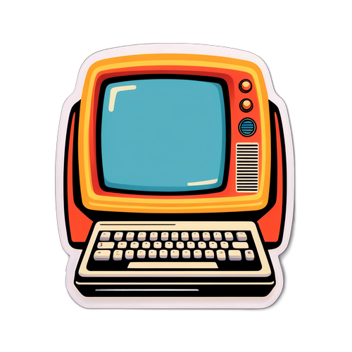 रेट्रो स्टाइल में चैटजीपीटी का स्टिकर 'लेट्स चैट!'