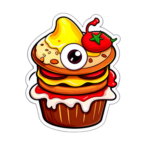 Quirky Spicy McMuffin Sticker
