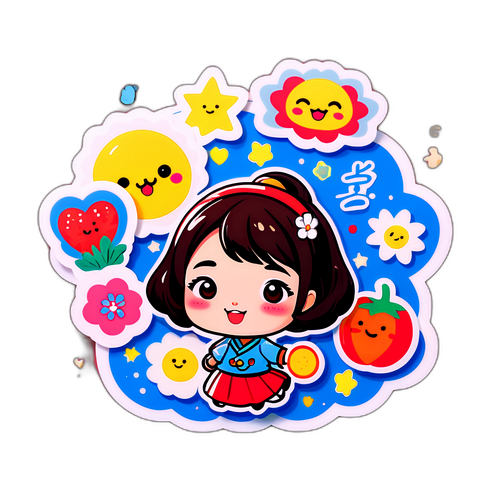 이지혜의 매력을 담은 스티커