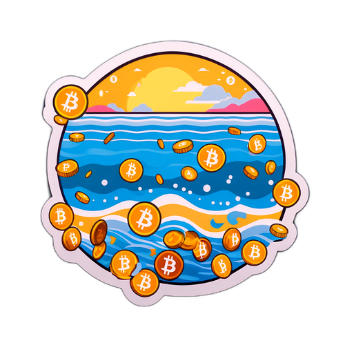 Bitcoiny na plaży