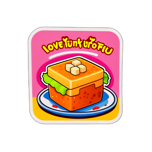 我爱臭豆腐贴纸
