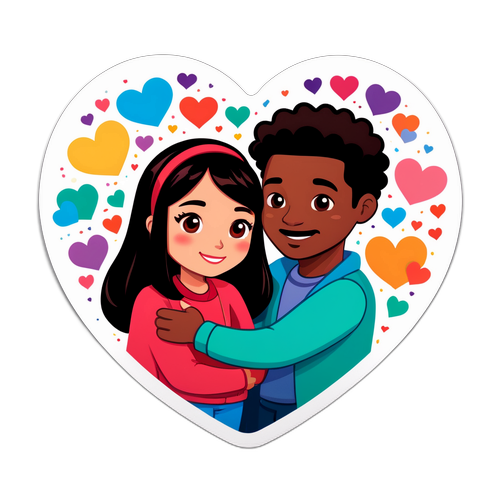 Hjärtevärmande Netflix-klistermärke med 'His and Hers'