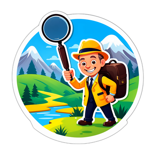 Aufkleber mit dem fröhlichen Kommissar Murot