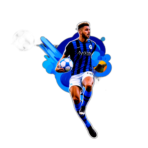 Futball játékos az Atalanta színeiben