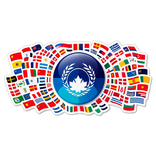 Shocking Colors Collide: Nations League Flags and Sports Unite in an Epic Sticker!