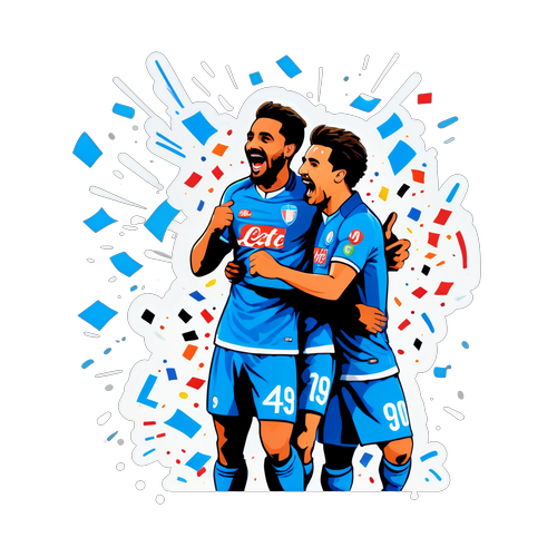 Napoli FC Spiller Fejrer Mål