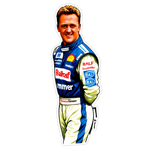 Ralf Schumachers Legendary Racing Sticker – För Uttryck och Passion!