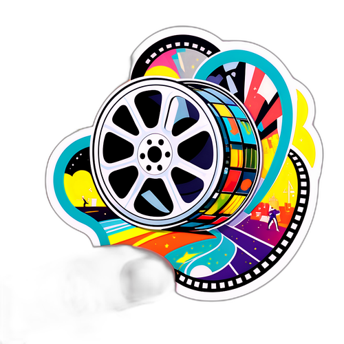 Dynamic Film Reel Sticker