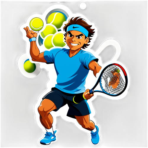 Energie des Spiels: Rafael Nadal Sticker