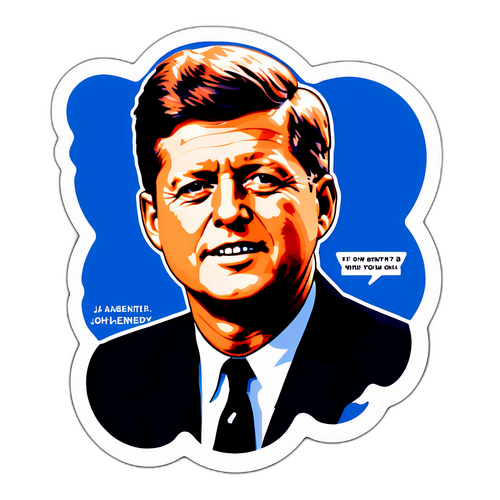Adesivo de John Kennedy