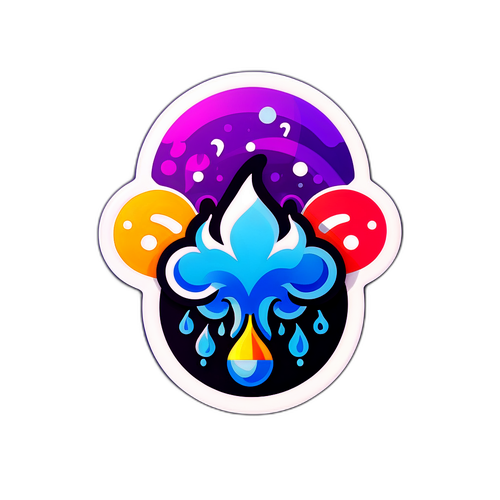 Чарівний символ пари, що відображає енергію та динаміку